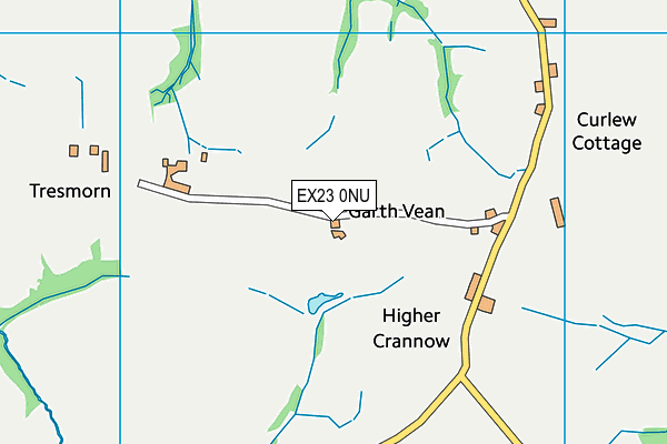 EX23 0NU map - OS VectorMap District (Ordnance Survey)