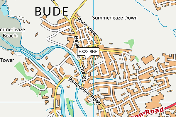 EX23 8BP map - OS VectorMap District (Ordnance Survey)