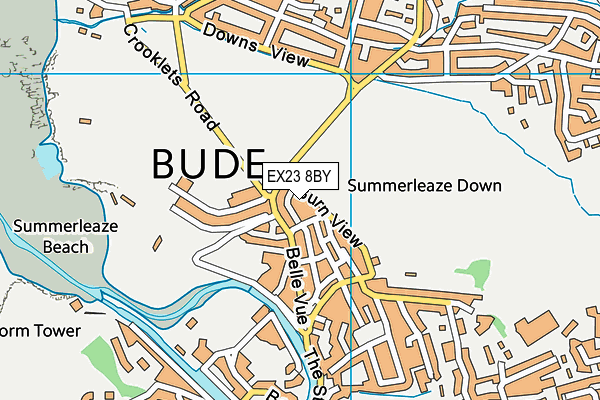 Fusion Fitness (Closed) map (EX23 8BY) - OS VectorMap District (Ordnance Survey)