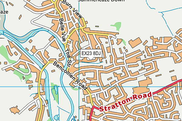 EX23 8DJ map - OS VectorMap District (Ordnance Survey)