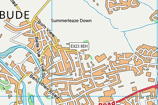 EX23 8EH map - OS VectorMap District (Ordnance Survey)