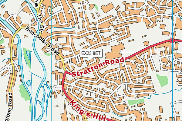 EX23 8ET map - OS VectorMap District (Ordnance Survey)