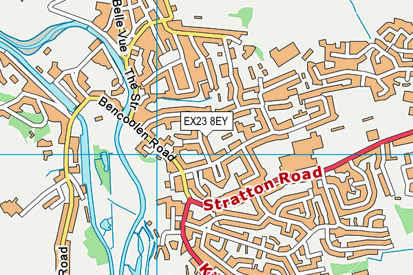EX23 8EY map - OS VectorMap District (Ordnance Survey)