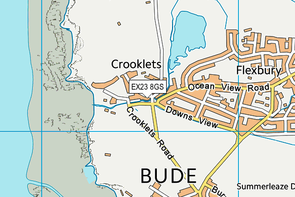EX23 8GS map - OS VectorMap District (Ordnance Survey)