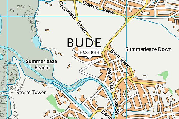 EX23 8HH map - OS VectorMap District (Ordnance Survey)