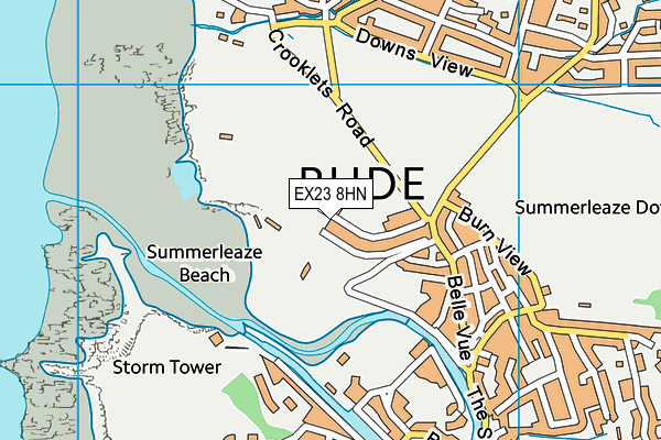 EX23 8HN map - OS VectorMap District (Ordnance Survey)