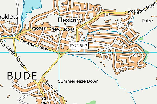 EX23 8HP map - OS VectorMap District (Ordnance Survey)
