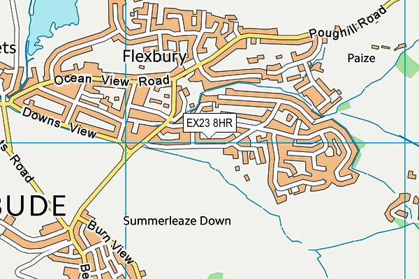 EX23 8HR map - OS VectorMap District (Ordnance Survey)