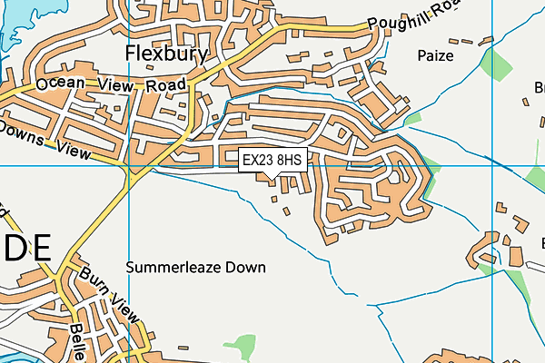 EX23 8HS map - OS VectorMap District (Ordnance Survey)
