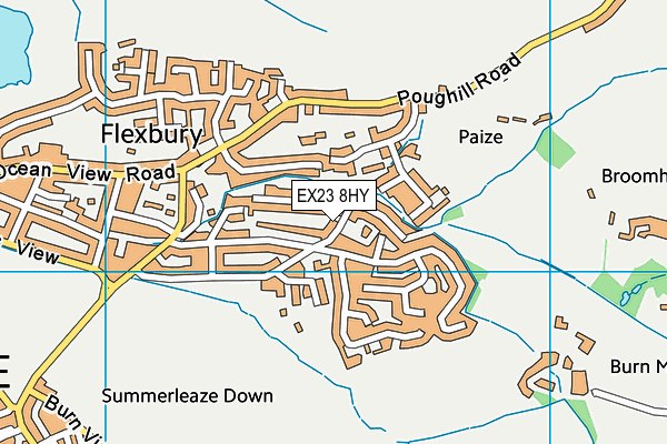 EX23 8HY map - OS VectorMap District (Ordnance Survey)