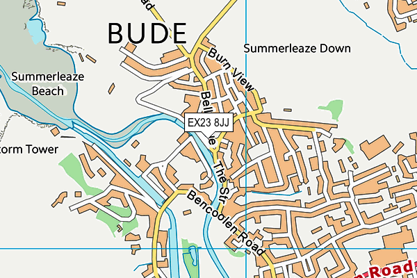 EX23 8JJ map - OS VectorMap District (Ordnance Survey)