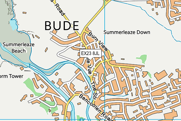 Map of THE WICKED SURFWEAR COMPANY BUDE LIMITED at district scale