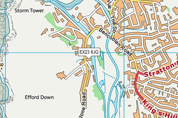 EX23 8JQ map - OS VectorMap District (Ordnance Survey)
