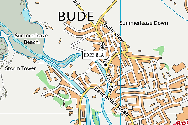 EX23 8LA map - OS VectorMap District (Ordnance Survey)