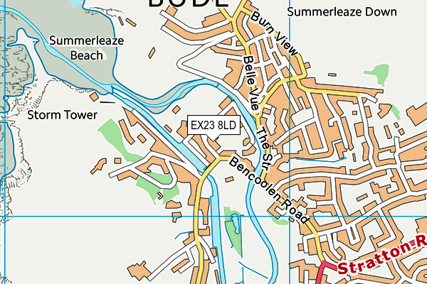 EX23 8LD map - OS VectorMap District (Ordnance Survey)