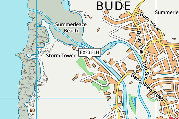EX23 8LH map - OS VectorMap District (Ordnance Survey)