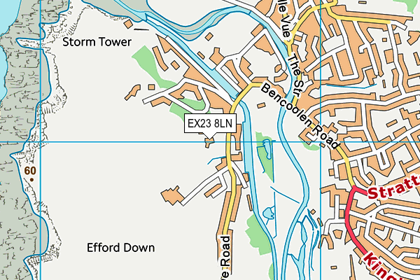 EX23 8LN map - OS VectorMap District (Ordnance Survey)