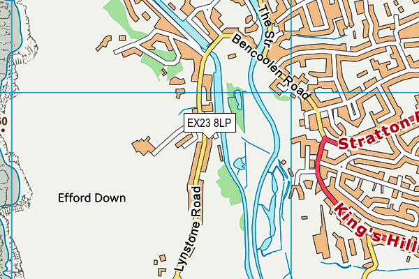 EX23 8LP map - OS VectorMap District (Ordnance Survey)