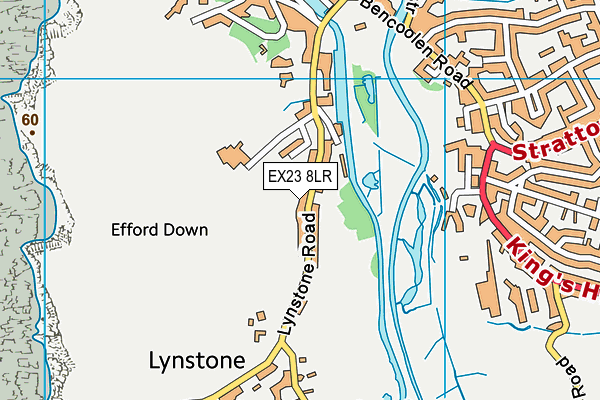 EX23 8LR map - OS VectorMap District (Ordnance Survey)