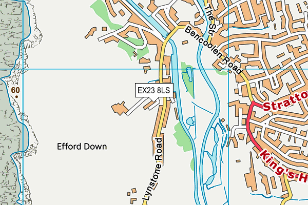 EX23 8LS map - OS VectorMap District (Ordnance Survey)