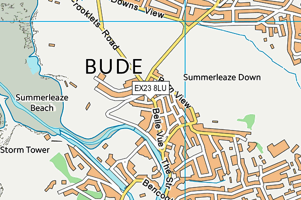 EX23 8LU map - OS VectorMap District (Ordnance Survey)