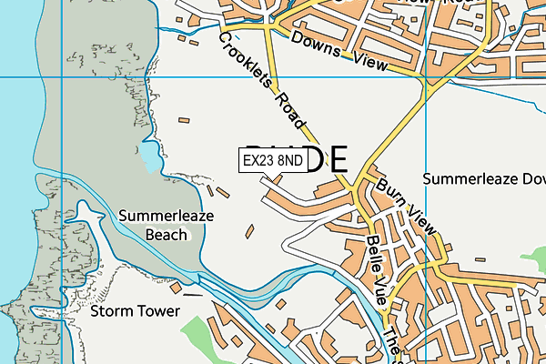 EX23 8ND map - OS VectorMap District (Ordnance Survey)