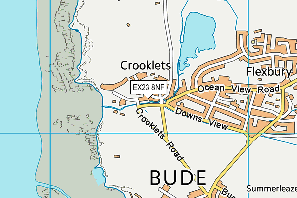 EX23 8NF map - OS VectorMap District (Ordnance Survey)