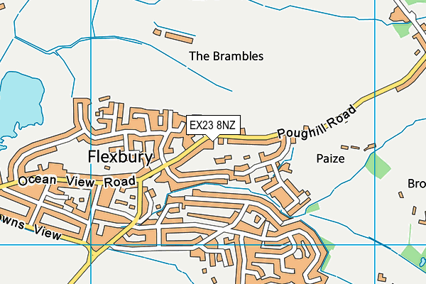 Map of THE OLD RUSHWORKS LTD at district scale