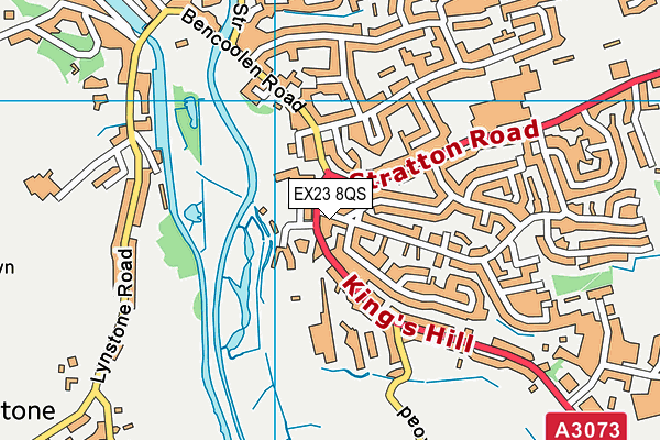 EX23 8QS map - OS VectorMap District (Ordnance Survey)