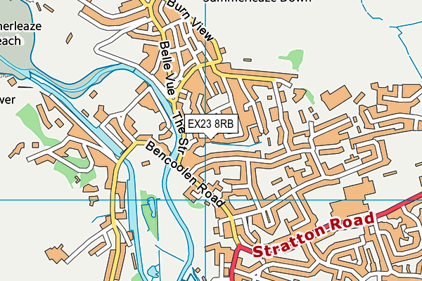 EX23 8RB map - OS VectorMap District (Ordnance Survey)