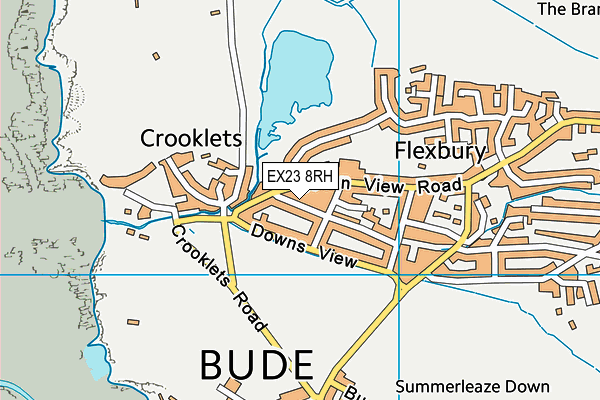 EX23 8RH map - OS VectorMap District (Ordnance Survey)