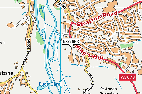 EX23 8RR map - OS VectorMap District (Ordnance Survey)