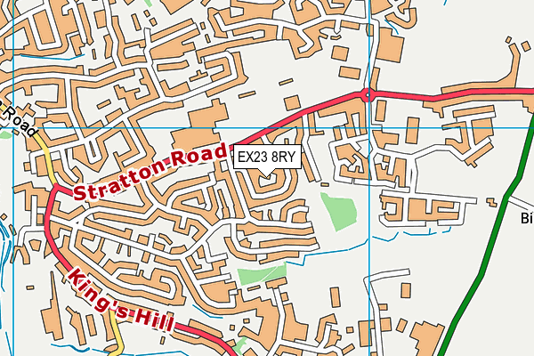 EX23 8RY map - OS VectorMap District (Ordnance Survey)