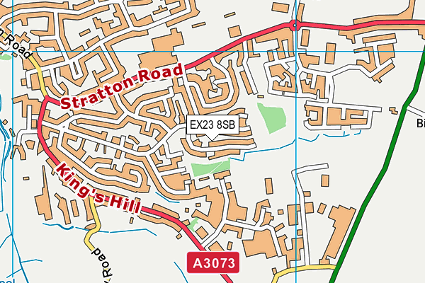 EX23 8SB map - OS VectorMap District (Ordnance Survey)