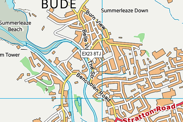 EX23 8TJ map - OS VectorMap District (Ordnance Survey)