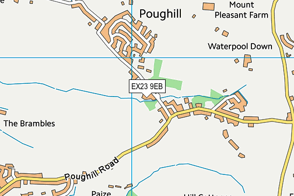 EX23 9EB map - OS VectorMap District (Ordnance Survey)