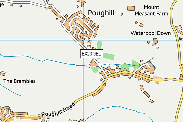 EX23 9EL map - OS VectorMap District (Ordnance Survey)