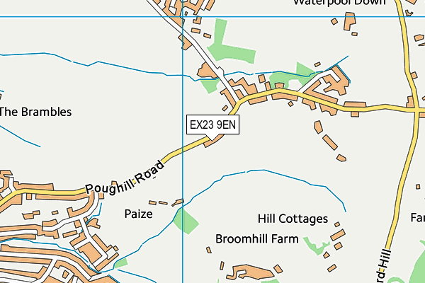 EX23 9EN map - OS VectorMap District (Ordnance Survey)