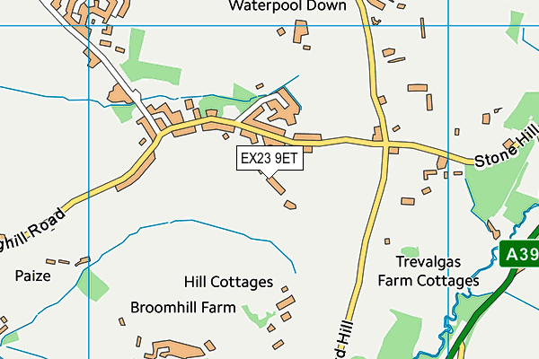 EX23 9ET map - OS VectorMap District (Ordnance Survey)