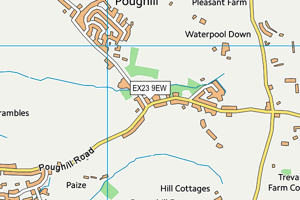 EX23 9EW map - OS VectorMap District (Ordnance Survey)