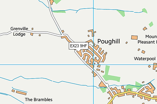 EX23 9HF map - OS VectorMap District (Ordnance Survey)