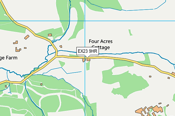 EX23 9HR map - OS VectorMap District (Ordnance Survey)