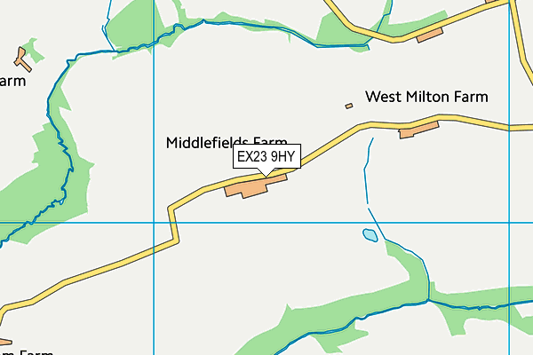 EX23 9HY map - OS VectorMap District (Ordnance Survey)