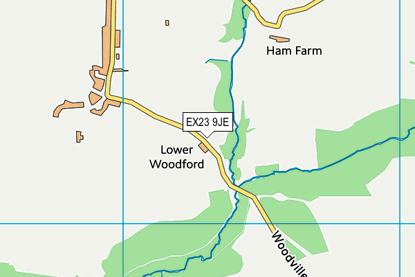 EX23 9JE map - OS VectorMap District (Ordnance Survey)