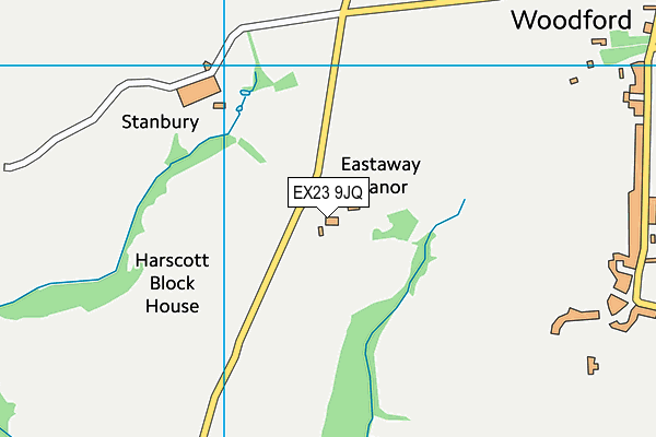 EX23 9JQ map - OS VectorMap District (Ordnance Survey)