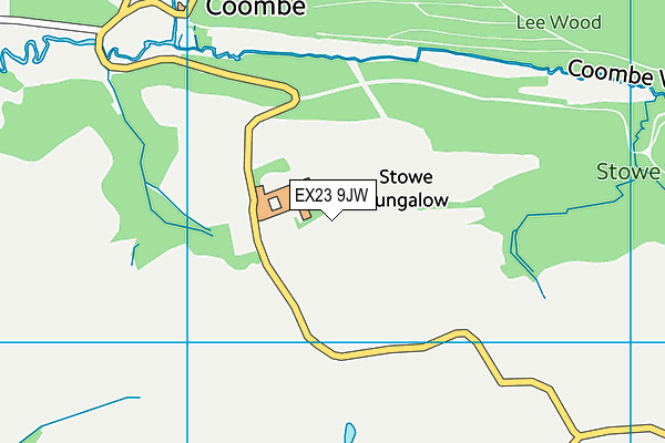 EX23 9JW map - OS VectorMap District (Ordnance Survey)