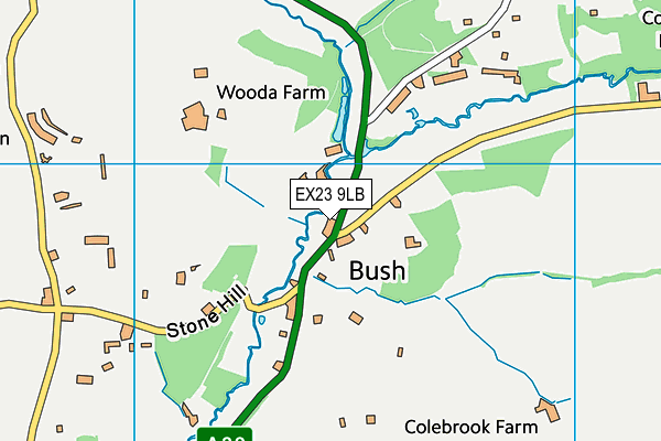 EX23 9LB map - OS VectorMap District (Ordnance Survey)