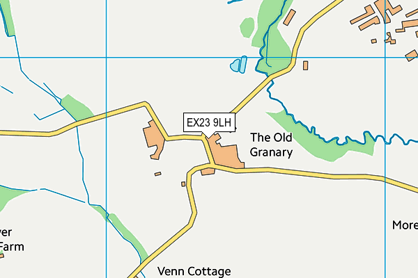 EX23 9LH map - OS VectorMap District (Ordnance Survey)