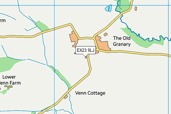 EX23 9LJ map - OS VectorMap District (Ordnance Survey)