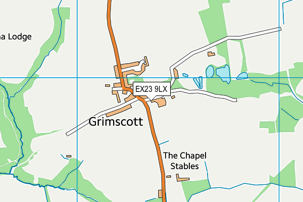 EX23 9LX map - OS VectorMap District (Ordnance Survey)